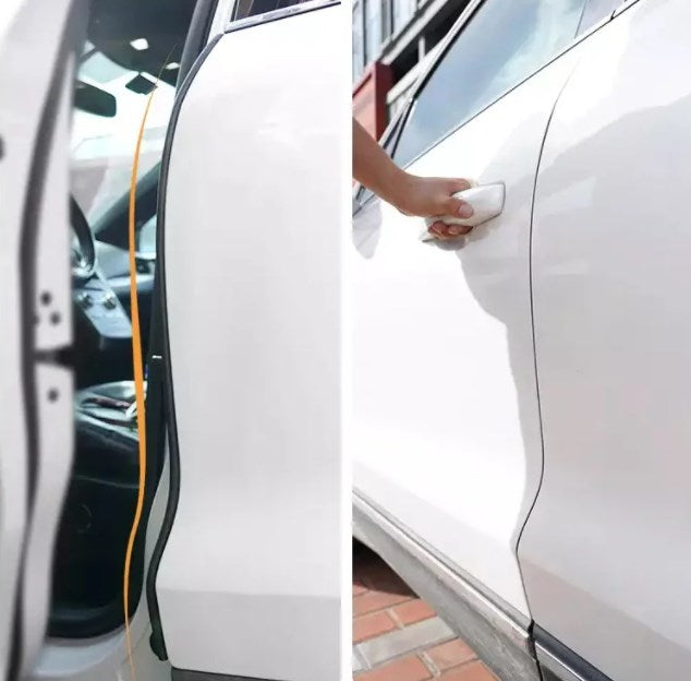 Joint d'étanchéité de porte voiture universel (5 mètres) – Bande d'étanchéité autocollante contre le bruit du vent (Forme en B)